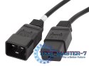 Przedłużacz kabla zasilającego IEC 320 C19 - C20 VDE 1.8M VDE czarny