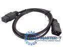Przedłużacz kabla zasilającego IEC 320 C19 - C20 VDE 1.8M VDE czarny