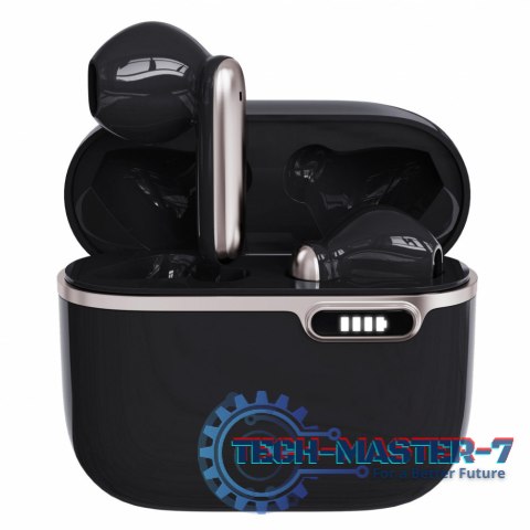 Słuchawki Bluetooth z HQ Mikrofonem TWS (USB-C) Czarne Słuchawki Bluetooth z HQ Mikrofonem TWS (USB-C) Czarne