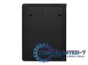 Szafa instalacyjna wisząca 19'' 18U 600X600mm czarna (drzwi szklane)