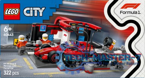 Klocki City 60443 F1 Pit stop i mechanicy z bolidem Ferrari Klocki City 60443 F1 Pit stop i mechanicy z bolidem Ferrari