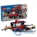 Klocki City 60443 F1 Pit stop i mechanicy z bolidem Ferrari