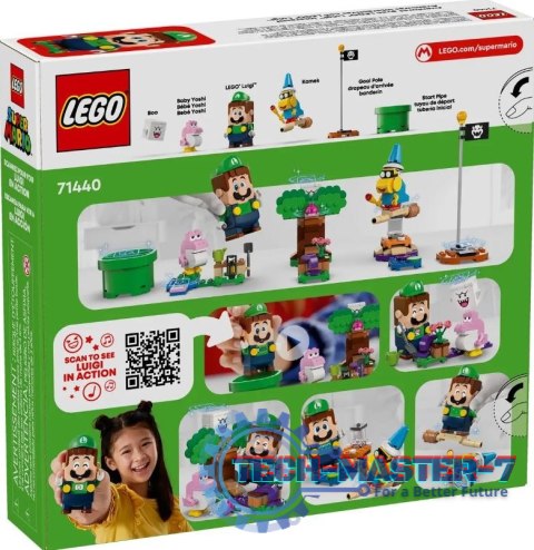 Klocki Super Mario 71440 Przygody z interaktywną figurką LEGO Luigi Klocki Super Mario 71440 Przygody z interaktywną figurką LEGO Luigi