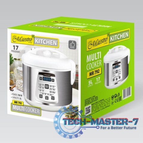 Multicooker 5l, 17 programów, 700W MR-792 Multicooker 5l, 17 programów, 700W MR-792