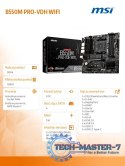 Płyta główna B550M PRO-VDH WIFI AM4 4DDR4 HDMI/DP/VGA M.2 mATX