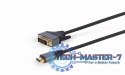 Kabel HDMI do DVI w oplocie 1.8m pozłacane końcówki