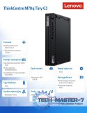 Komputer ThinkCentre M70q Tiny G3 11T3002PPB W11Pro i3-12100T/8GB/256GB/INT/3YRS OS