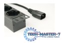 Listwa zasilająca rack (PDU), 8 gniazd typ Schuko, 1U, 10A, wtyk C14 3m