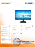 Monitor 242V8LA 23.8 cali VA HDMI DP Głośniki