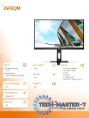 Monitor 24P2QM 23.8 cala VA 75 Hz HDMI DP DVI Pivot