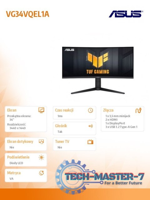 Monitor 34 cali VG34VQEL1A Monitor 34 cali VG34VQEL1A