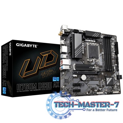 Płyta główna B760M DS3H AX s1700 4DD 5 HDMI/DP/DSUB mATX Płyta główna B760M DS3H AX s1700 4DD 5 HDMI/DP/DSUB mATX