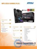 Płyta główna MPG B550 GAMING PLUS AM4 4DDR4 HDMI/DP ATX