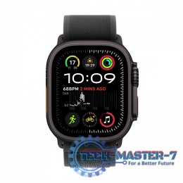 Watch Ultra 2 GPS + Cellular, koperta 49 mm z tytanu w kolorze czarnym z opaską Trial M/L w kolorze czarnym