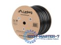 Kabel LAN UTP KAT-6 305M drut outdoor żelowany CU fluke passed, czarny