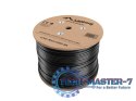 Kabel LAN UTP KAT-6 305M drut outdoor żelowany CU fluke passed, czarny