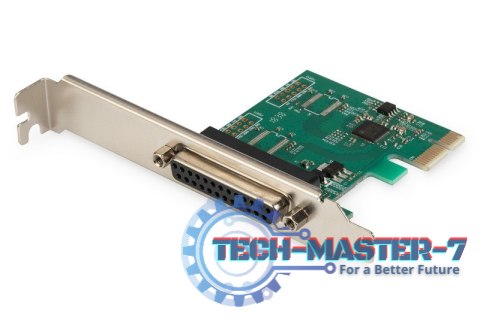 Karta rozszerzeń (Kontroler) LPT PCI Express, 1xDB25, Low Profile, Chipset: ASIX99100 Karta rozszerzeń (Kontroler) LPT PCI Express, 1xDB25, Low Profile, Chipset: ASIX99100