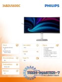 Monitor 34B2U5600C 34 cale Curved VA HDMIx2 DP HAS USB-C Głośniki