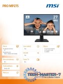 Monitor PRO MP275 27 cali /LED/FHD/Flat/100Hz/Black