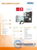 Płyta główna B850 GAMING PLUS WIFI A M5 4DDR5 ATX