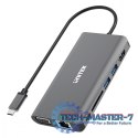 HUB 8-w-1 USB-C 3.1; HDMI; VGA; RJ45; SD; PD 100W; D1019B