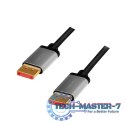 Kabel DisplayPort 8K/60 Hz,DP/M do DP/M aluminiowy 2m