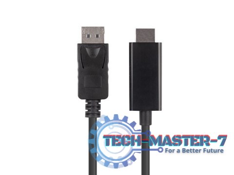 Kabel DisplayPort (M) V1.1 -> HDMI (M) 5m czarny Kabel DisplayPort (M) V1.1 -> HDMI (M) 5m czarny