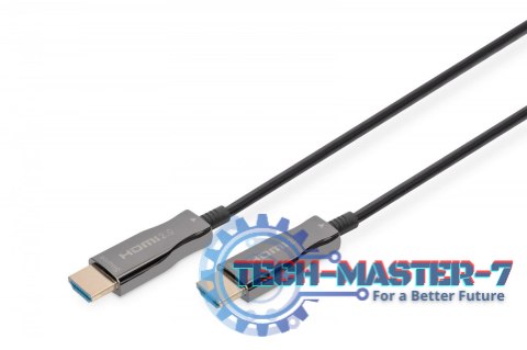 Kabel połączeniowy hybrydowy AOC HDMI 2.0 Premium HighSpeed 4K/60Hz UHD HDMI A/HDMI A M/M 10m Czarny