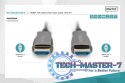 Kabel połączeniowy hybrydowy AOC HDMI 2.0 Premium HighSpeed 4K/60Hz UHD HDMI A/HDMI A M/M 10m Czarny