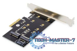 Karta rozszerzeń (Kontroler) M.2 NGFF/NVMe SSD PCIe 3.0 x4 SATA 80, 60, 42, 30 mm