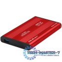 Obudowa na dysk HDD/SSD 2.5 cala SATA3 | USB 3.0 | Czerwona