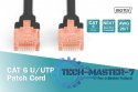 Patch cord U/UTP kat.6 PVC 5m czarny