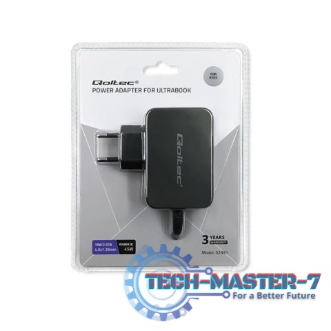 Zasilacz do ultrabooka Asus 45W | 19V | 2.37A | 4.0*1.35 Zasilacz do ultrabooka Asus 45W | 19V | 2.37A | 4.0*1.35