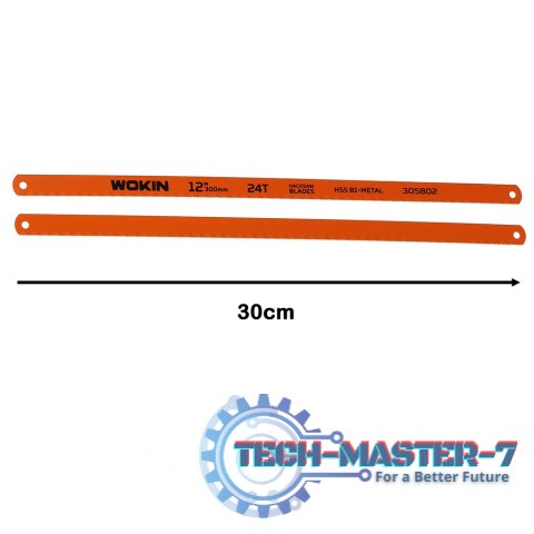Brzeszczot bimetalowy do cięcia metalu drewna 300x12mm zestaw 2 sztuki WOKIN Brzeszczot bimetalowy do cięcia metalu drewna 300x12mm zestaw 2 sztuki WOKIN