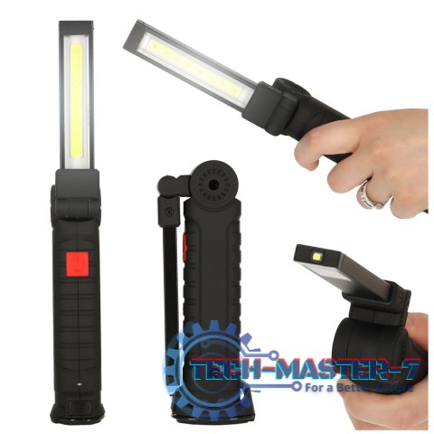 Lampa warsztatowa latarka USB 5 trybów magnes hak akumulator 1200 mAh 200 lm KAFUWELL Lampa warsztatowa latarka USB 5 trybów magnes hak akumulator 1200 mAh 200 lm KAFUWELL