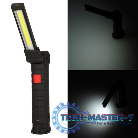Lampa warsztatowa latarka USB 5 trybów magnes hak akumulator 1200 mAh 200 lm KAFUWELL Lampa warsztatowa latarka USB 5 trybów magnes hak akumulator 1200 mAh 200 lm KAFUWELL