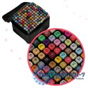 Markery dwustronne mazaki alkoholowe w etui 120 + podstawka