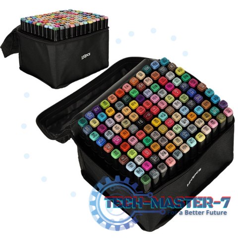 Markery dwustronne mazaki alkoholowe w etui 120 + podstawka Markery dwustronne mazaki alkoholowe w etui 120 + podstawka