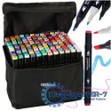 Markery dwustronne mazaki alkoholowe w etui 120 + podstawka