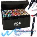 Markery dwustronne mazaki alkoholowe w etui 204 + podstawka
