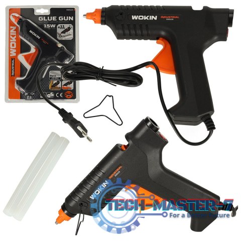 WOKIN Pistolet do kleju klejenia na gorąco 15W + wkłady 11,2mm WOKIN Pistolet do kleju klejenia na gorąco 15W + wkłady 11,2mm