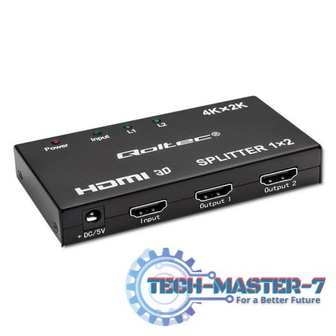 Aktywny rozdzielacz Splitter 2 x HDMI 4K x 2K | 3.4Gb/s
