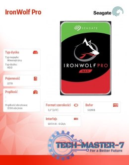 Dysk IronWolf Pro 22TB SATA ST22000NT001