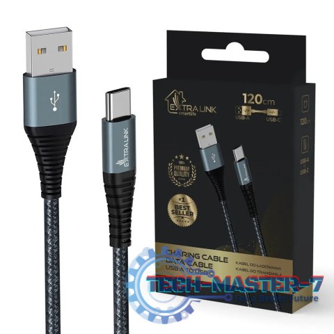 Kabel USB Typ-A do USB Typ-C Smart Life 1.2m czarny Kabel USB Typ-A do USB Typ-C Smart Life 1.2m czarny