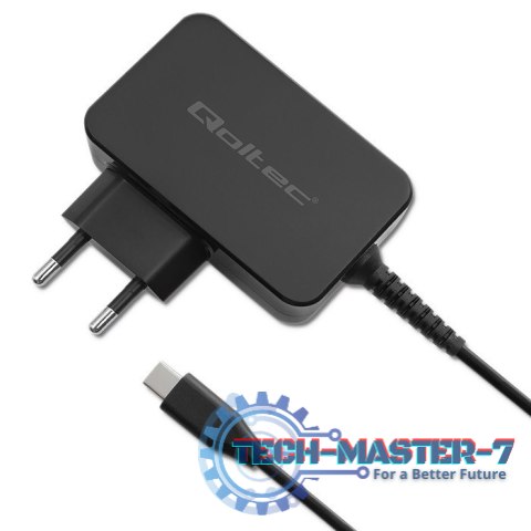 Ładowarka GaN Power Pro | 1xUSB-C | 65W | 5-20V | 3-3.25A | Czarna
