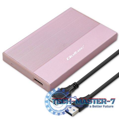Obudowa | Kieszeń na dysk SSD HDD 2.5 cala | SATA | USB 3.0 | Super speed 5Gb/s | 2TB | Różowy Obudowa | Kieszeń na dysk SSD HDD 2.5 cala | SATA | USB 3.0 | Super speed 5Gb/s | 2TB | Różowy
