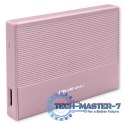 Obudowa | Kieszeń na dysk SSD HDD 2.5 cala | SATA | USB 3.0 | Super speed 5Gb/s | 2TB | Różowy