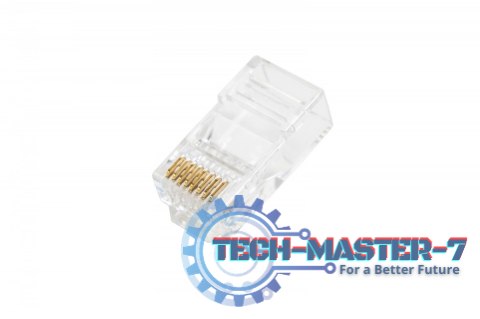 Wtyk RJ45 (8P8C) przelotowy, kat.6, nieekranowany, AWG 26-24, opakowanie 100 szt. Wtyk RJ45 (8P8C) przelotowy, kat.6, nieekranowany, AWG 26-24, opakowanie 100 szt.