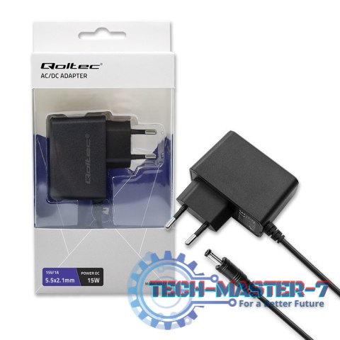 Zasilacz wtyczkowy 15W | 15V | 1A | 5.5*2.1