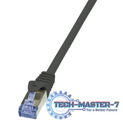 LOGILINK S/FTP Cat.6a 1.5 m Czarny 1.5 Patchcord LOGILINK S/FTP Cat.6a 1.5 m Czarny 1.5 Patchcord